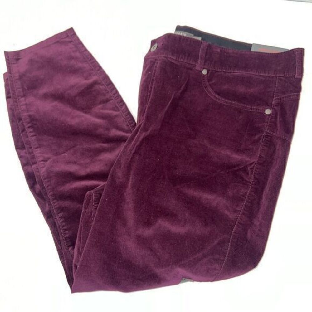 Torrid Bombshell Skinny Pants Women's 26R Purple Corduroy Stretch Waistband-New - Picture 1 of 11